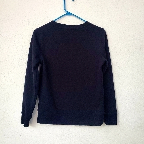 Amazon Essential Black Crew‎ Neck Long Sleeve Sweatshirt - Picture 4 of 4